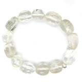 Clear Quartz Faceted Bead Bracelet