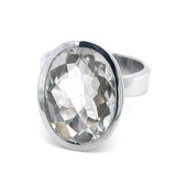 Clear Quartz Statement Ring