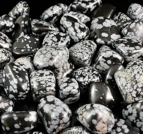 Snowflake Obsidian Tumbled Stones