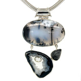 Dendritic Agate Quartz Pendant