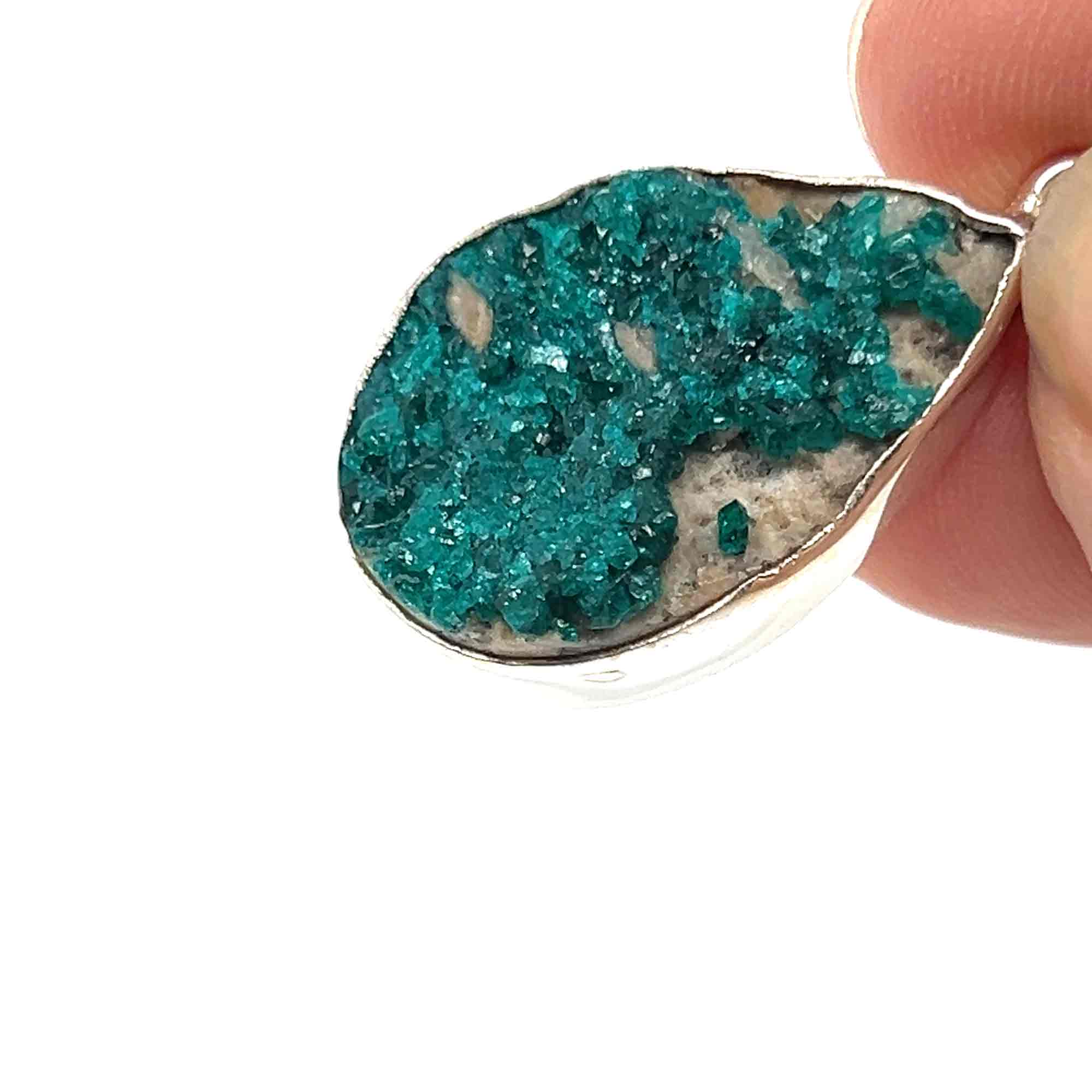 Raw Dioptase Pendant