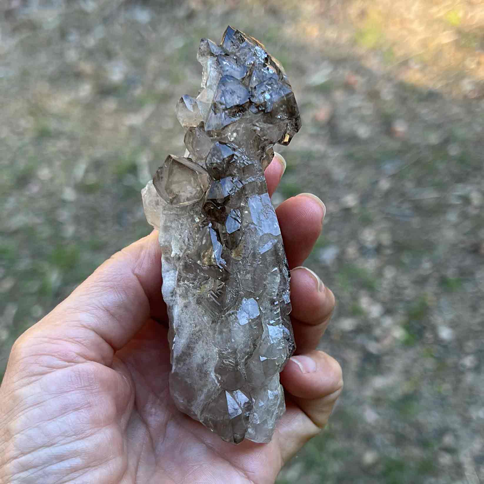 Smoky Quartz Elestial Point