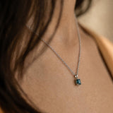 Faceted Emerald Pendant