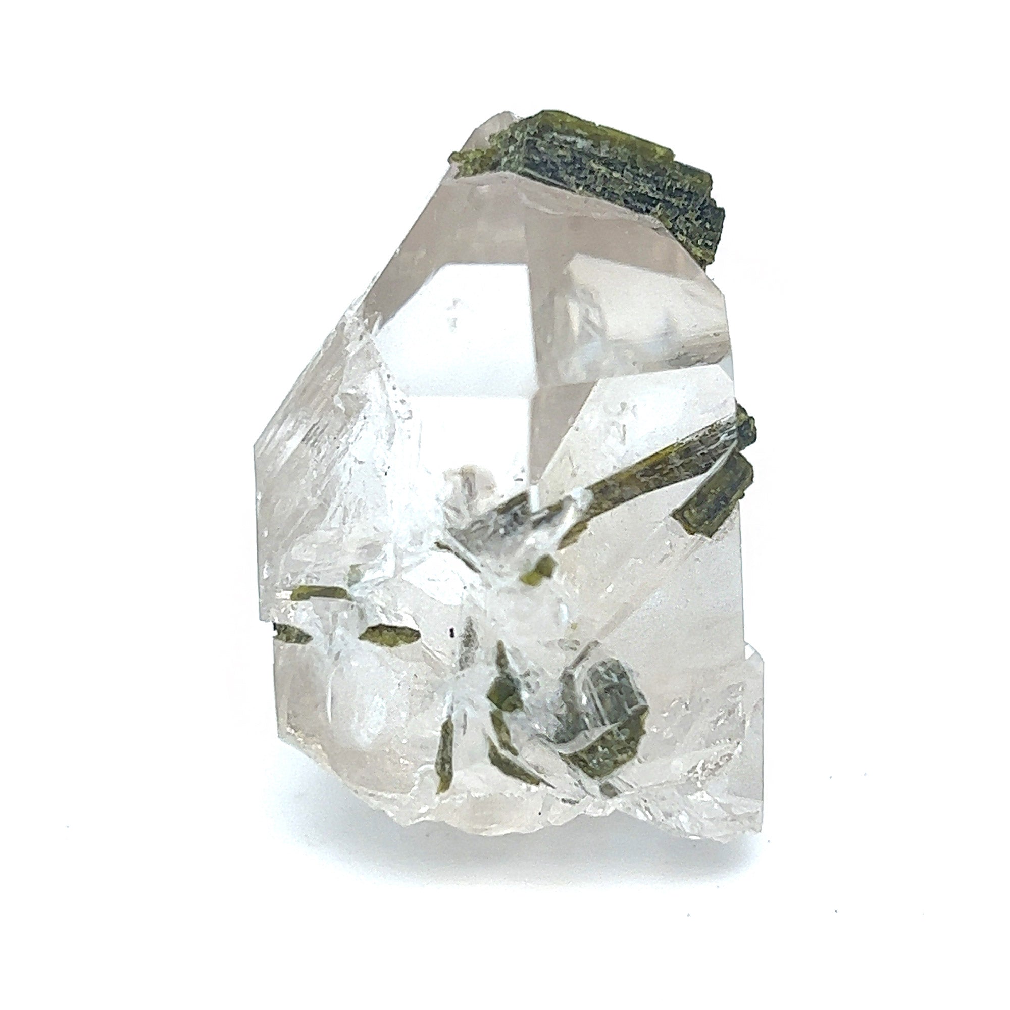 Epidote in Quartz Point