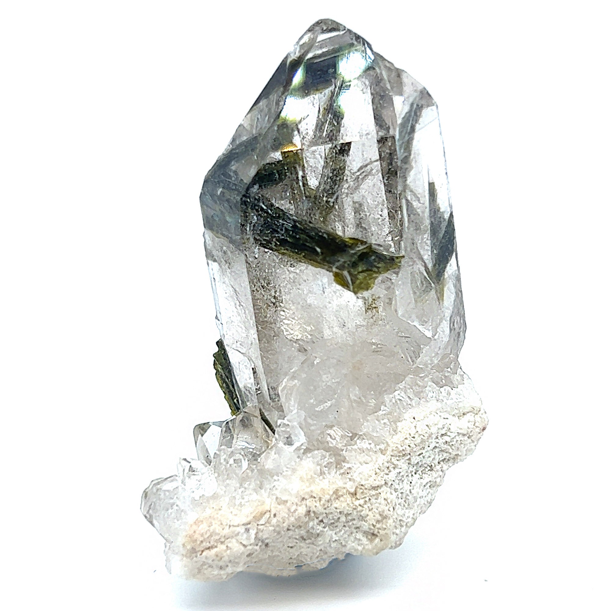 Epidote in Quartz Specimen