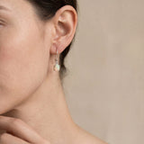 Opal Faceted Drop Earrings