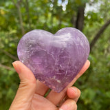 Amethyst Large Heart