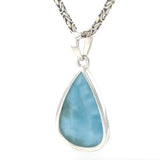 Larimar Tear Drop Necklace