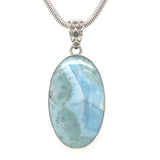 Larimar Sterling Silver Necklace