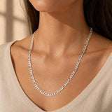 24" Silver Figaro Chain (60cm)