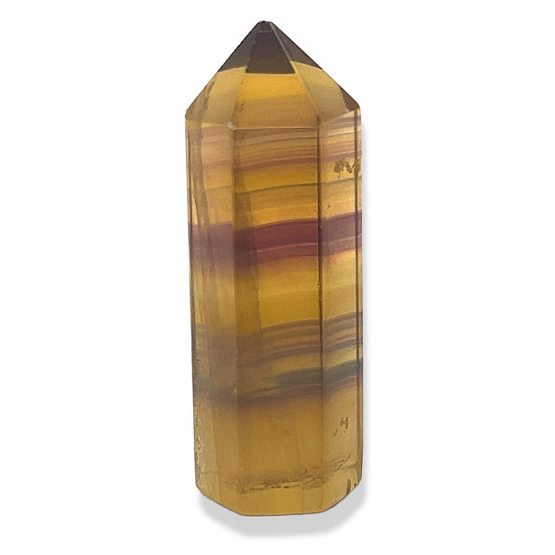 Polished Yellow Fluorite Obelisk