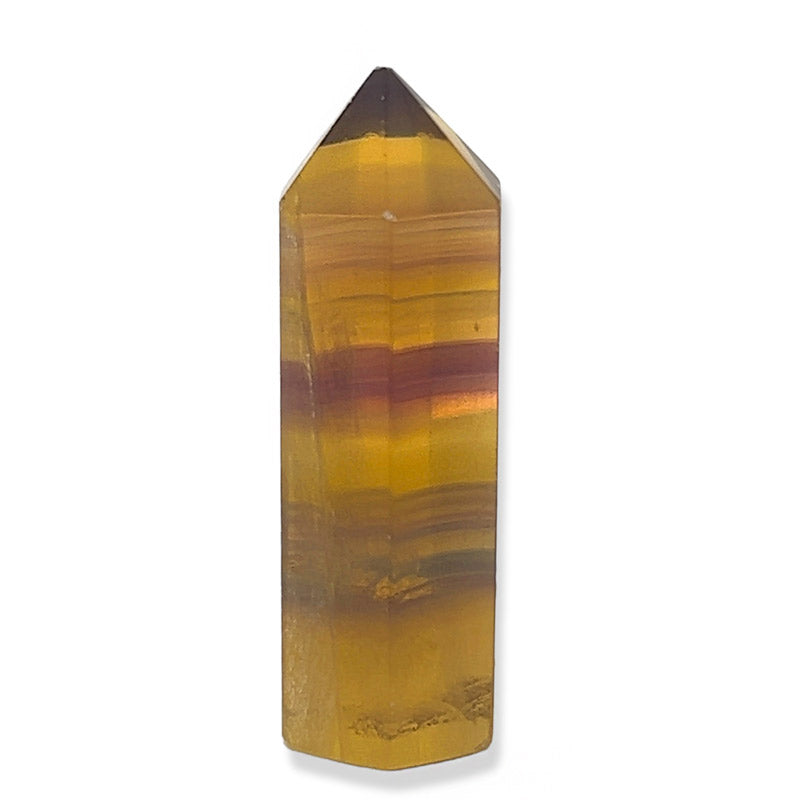 Polished Yellow Fluorite Obelisk