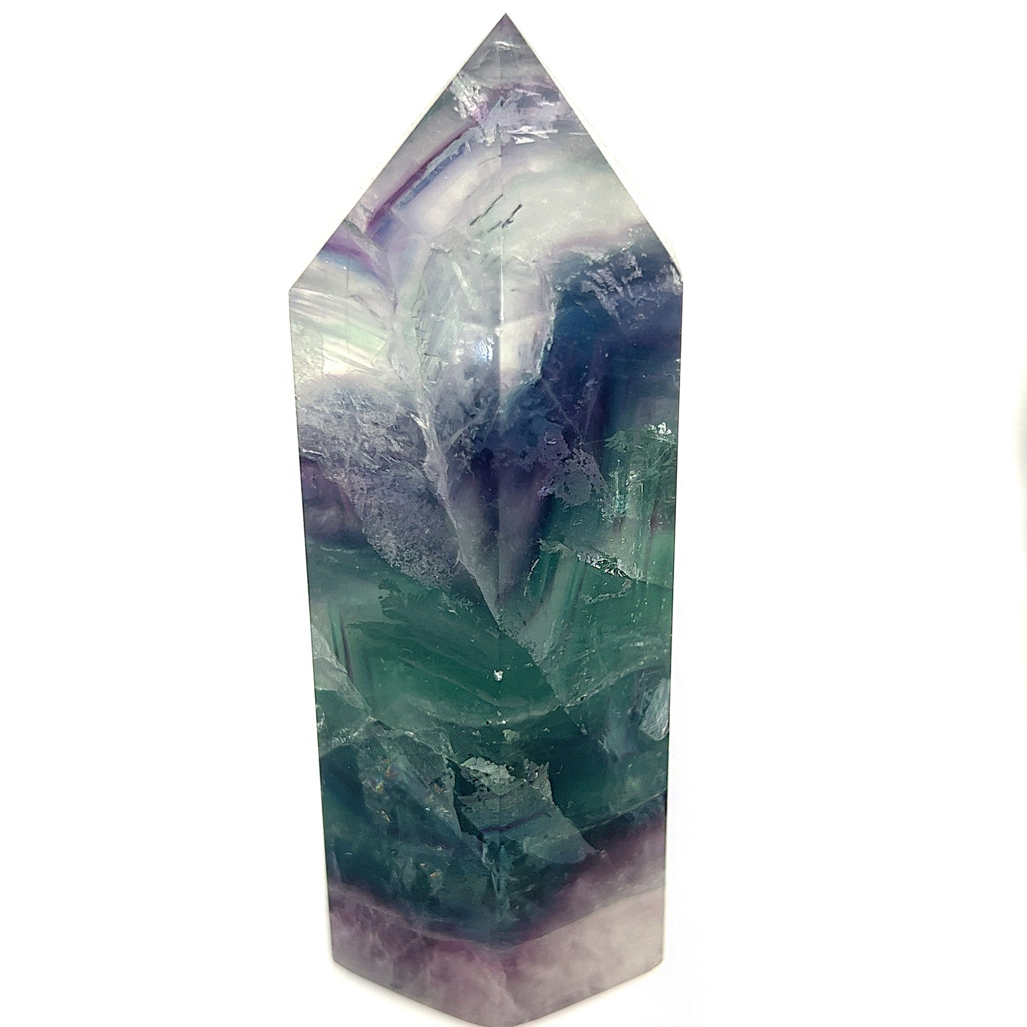 Rainbow Fluorite Polished Obelisk