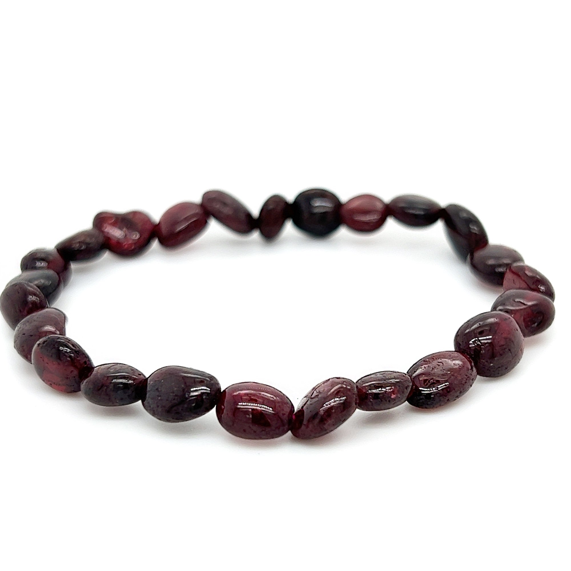 Garnet Irregular Bead Bracelet