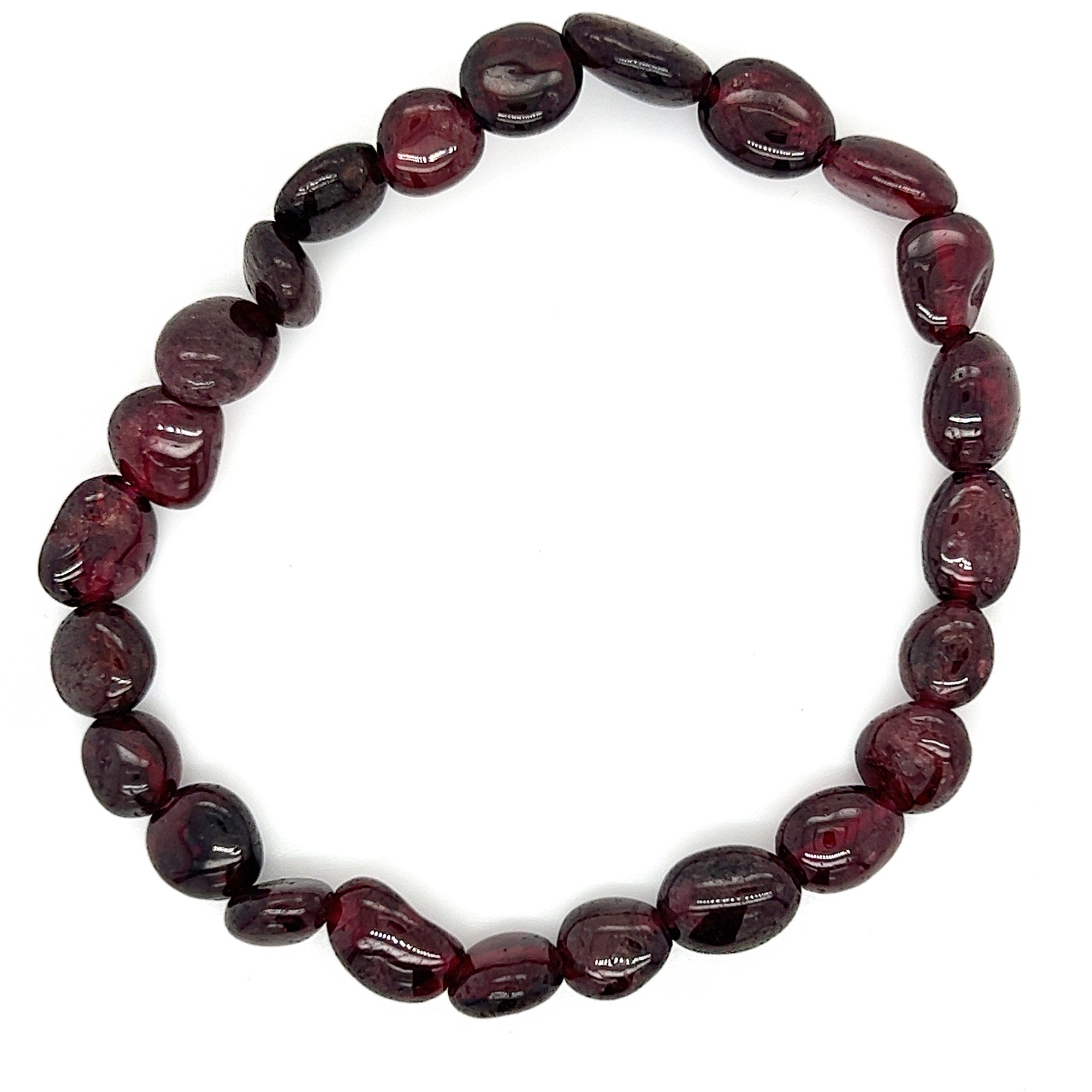 Garnet Irregular Bead Bracelet