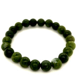 Nephrite Jade Bead Bracelet – 8mm Beads