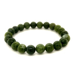 Nephrite Jade Bead Bracelet – 8mm Beads