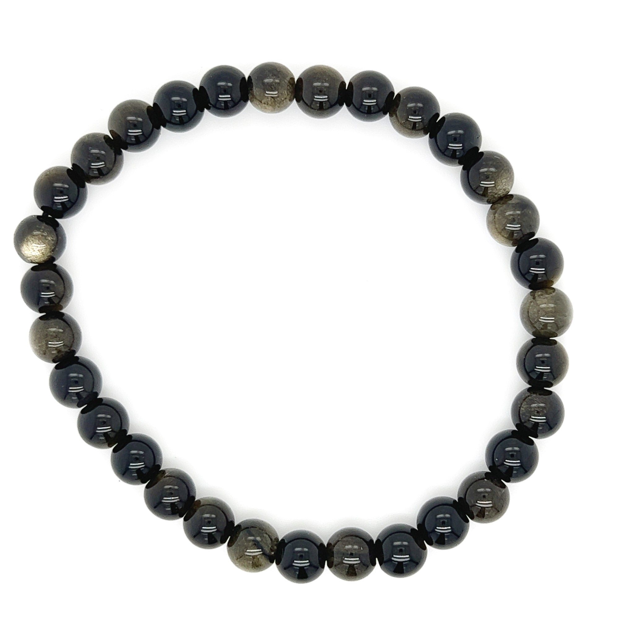 Golden Sheen Bead Bracelet