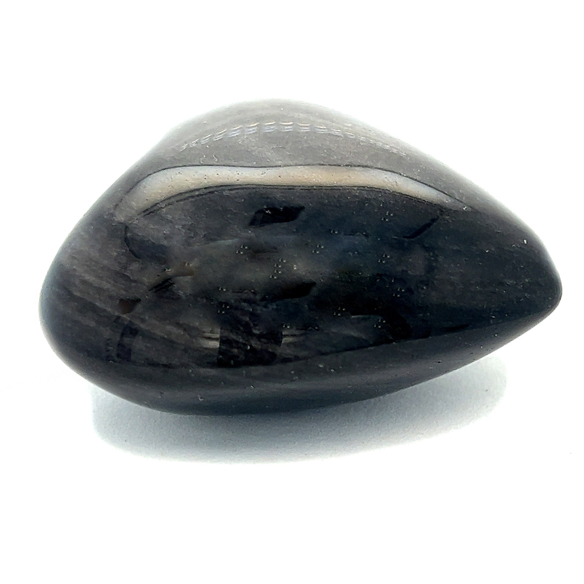 Polished Golden Sheen Obsidian Heart