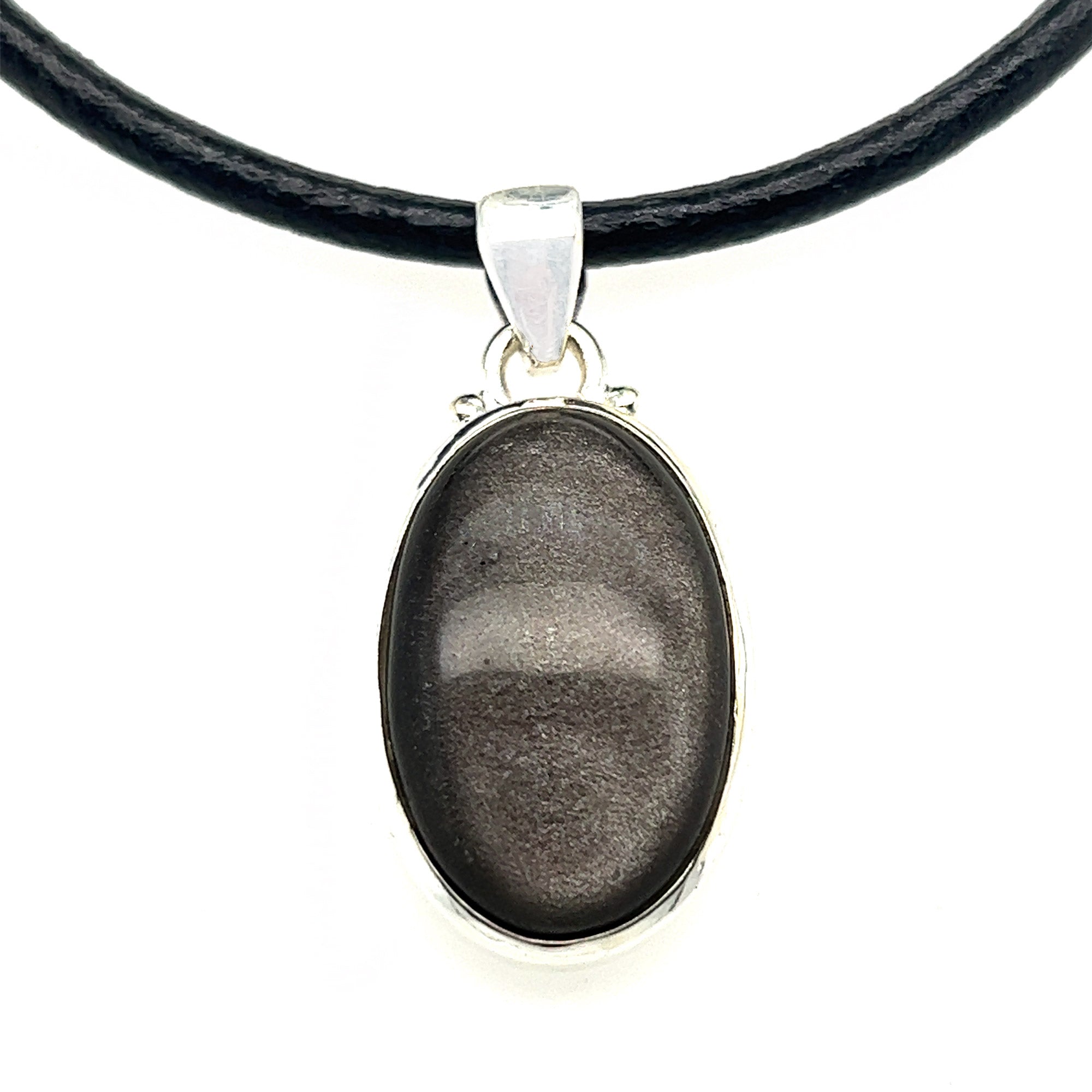 Golden Sheen Obsidian Pendant