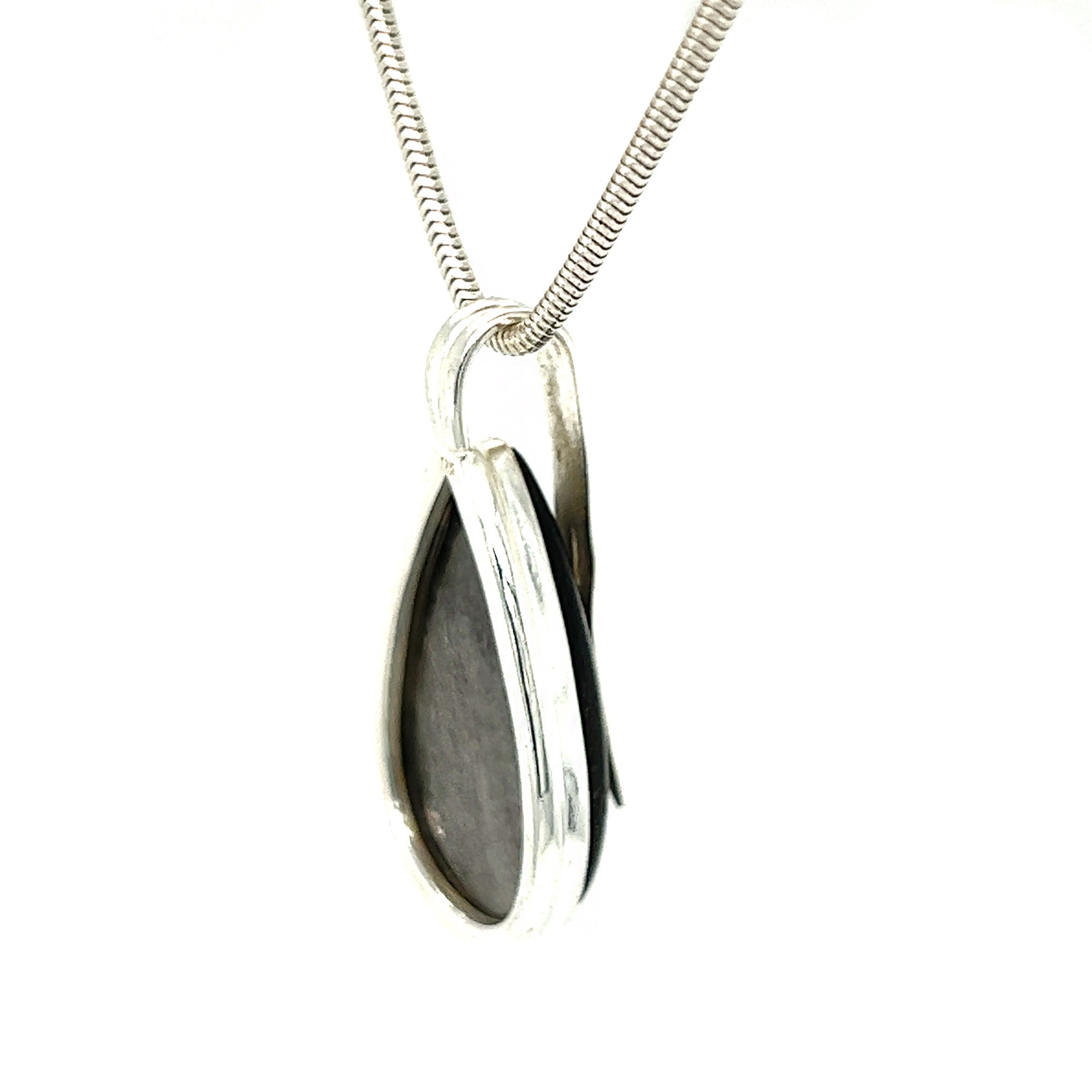 Gold Sheen Obsidian Pendant