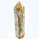 Banded Green Calcite Tower