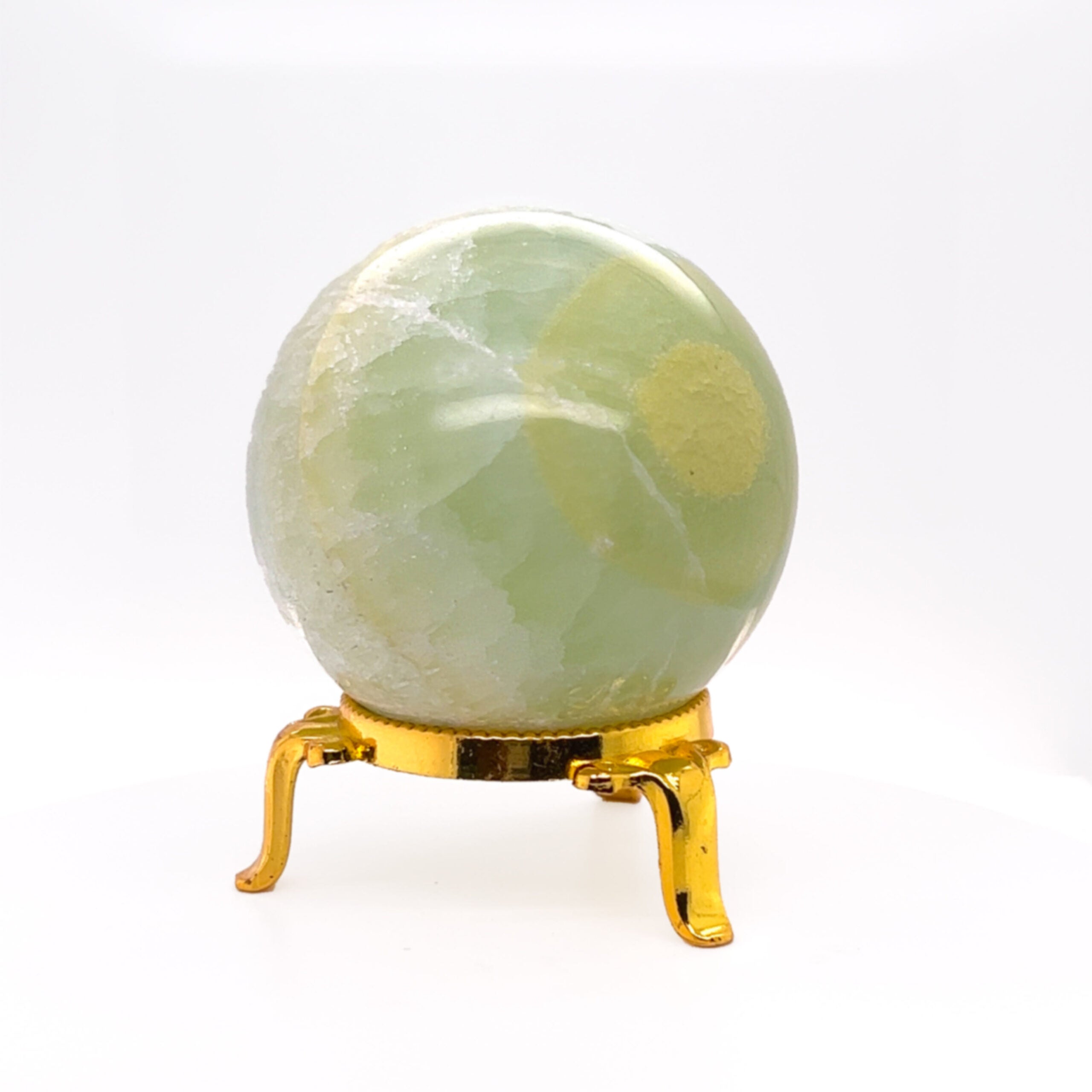 Pistacchio Calcite Sphere