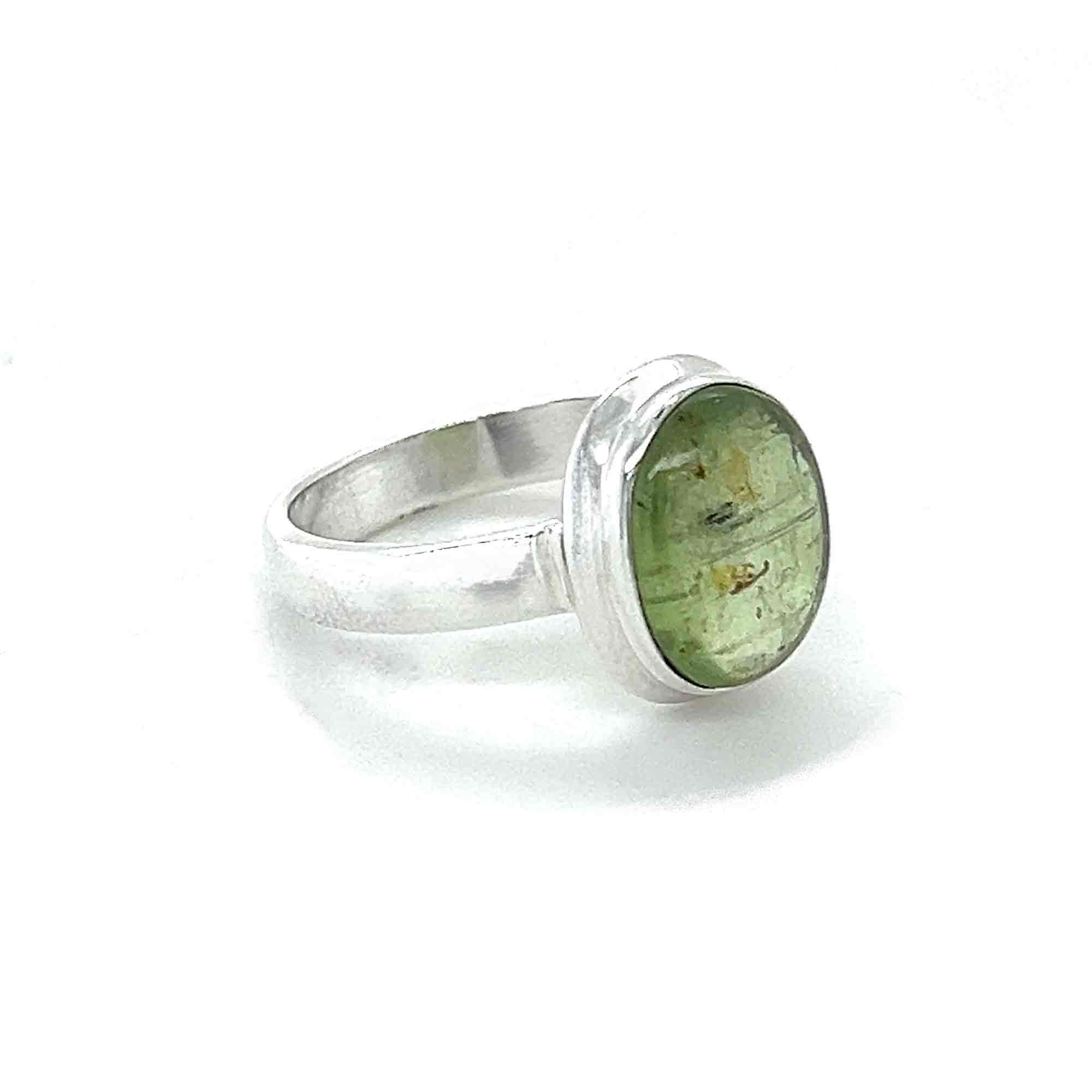 Sterling Silver Green Kyanite Ring