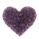 Amethyst Cluster Heart