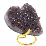 Amethyst Cluster Heart