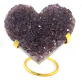 Amethyst Cluster Heart