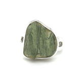 Raw Statement Moldavite Ring