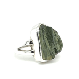 Raw Statement Moldavite Ring