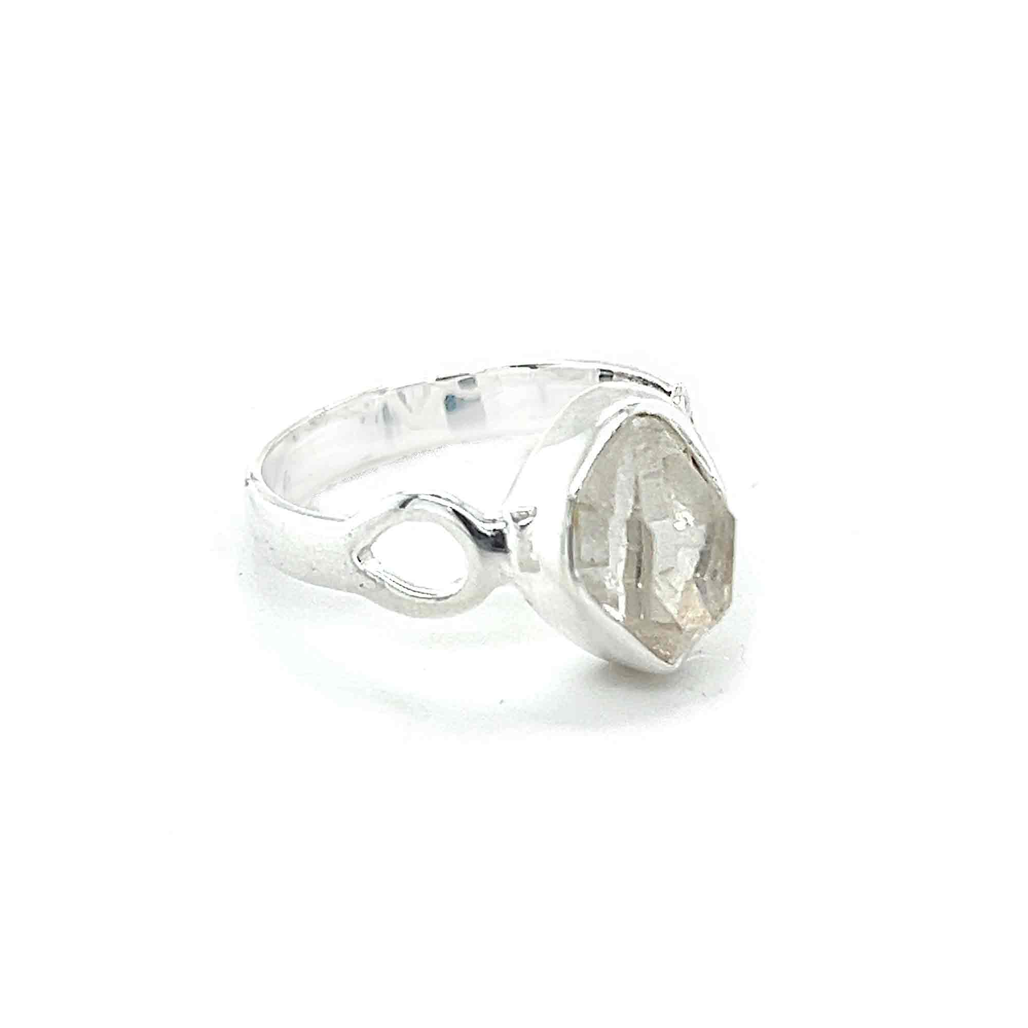 Double Terminated Quartz Herkimer Ring