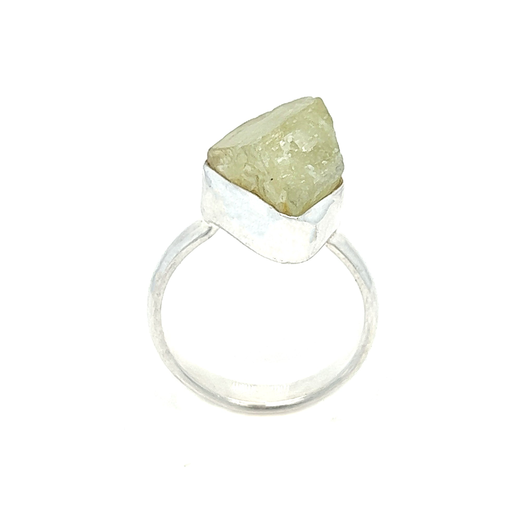 Hiddenite Raw Ring