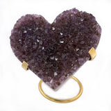 Amethyst Cluster Heart