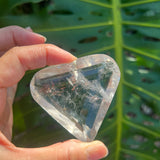 Clear Quartz Faceted Heart