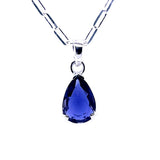 Iolite Teardrop Pendant