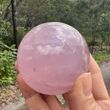 Polished Rose Quartz Sphere