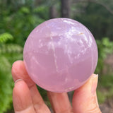 Polished Rose Quartz Sphere