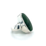 Jade Sterling Silver Statement Ring