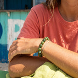 Nephrite Jade Bead Bracelet – 8mm Beads