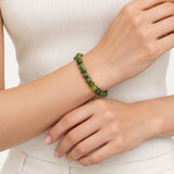 Nephrite Jade Bead Bracelet - 6mm Beads