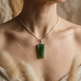 Jade Coffin Shaped Pendant
