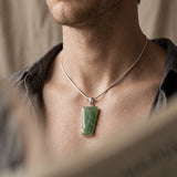 Jade Coffin Shaped Pendant