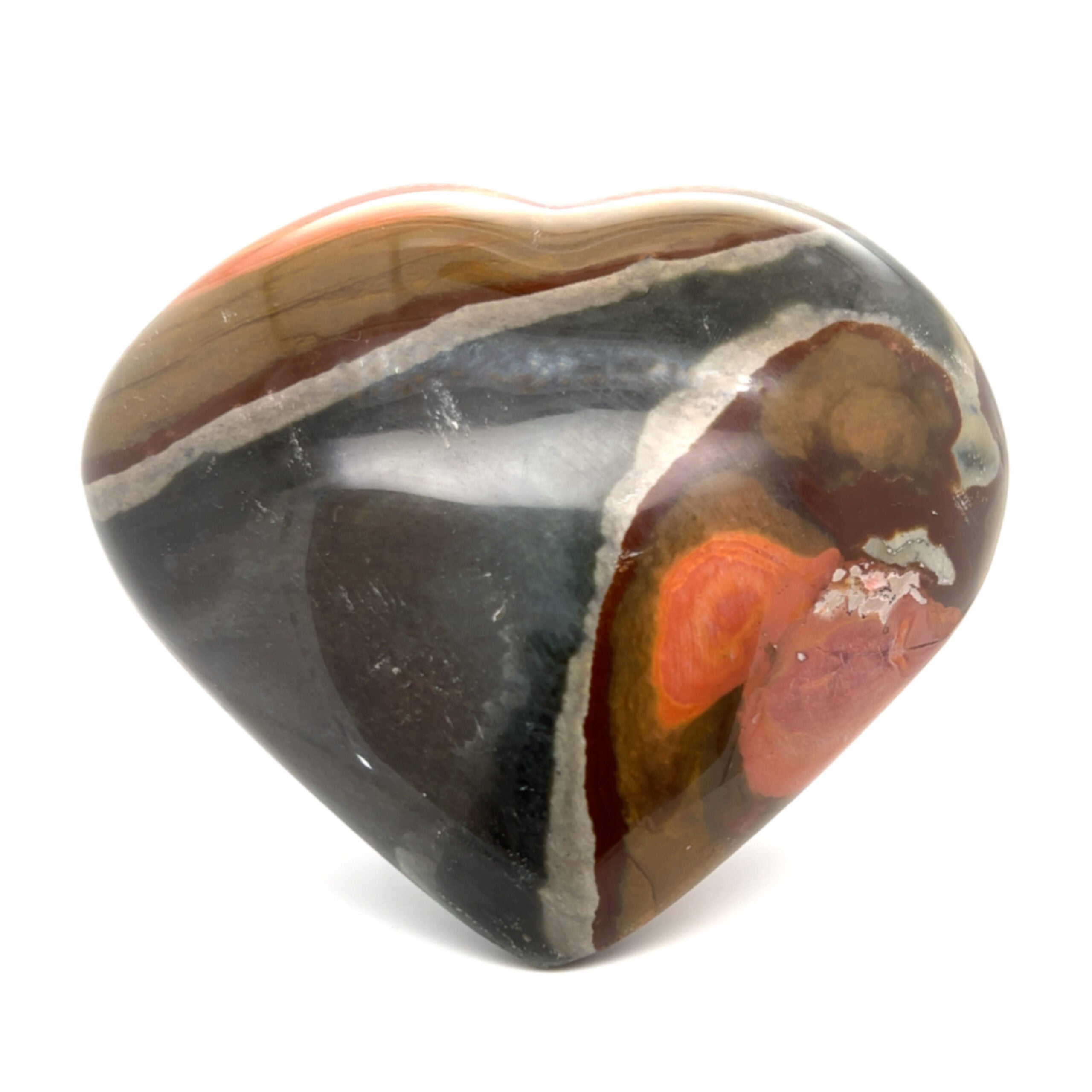 Polychrome Jasper Heart