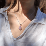 Teardrop Kunzite Pendant