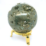 Pyrite semi polished Cluster Sphere