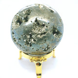 Pyrite semi polished Cluster Sphere