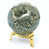 Pyrite semi polished Cluster Sphere